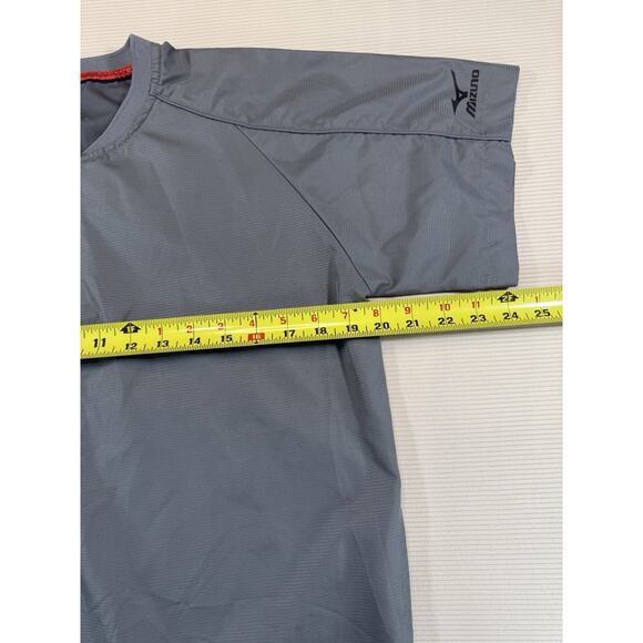 Mizuno Performance Half Zip Pullover Gray Short Sleeve Athletic Shirt - Picture 9 of 10